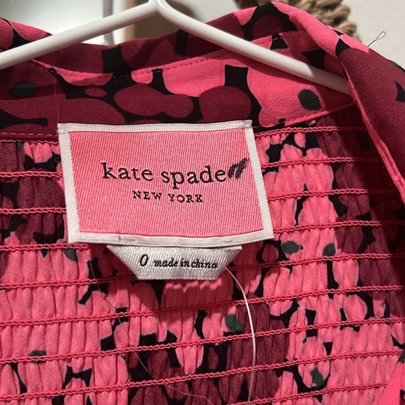 Kate Bubble Dot Smocked Dress Rhubarb Jam Dress‎ - Picture 8 of 9